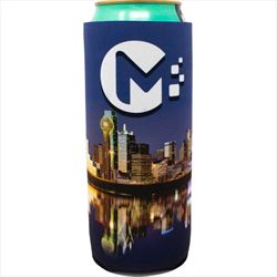 DC1020244CP 24 Oz Tall Boy Neoprene Coolie With Full Color Custom Imprint